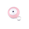Double-sided Platinum Plated Alloy Enamel Charms ENAM-WH0046-B09-1