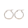 Non-Tarnish 304 Stainless Steel Hoop Earrings for Women EJEW-F339-02P-01-1