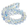 Electroplate Baking Paint Glass Beads Strands EGLA-K061-13A-AB08-2