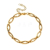304 Stainless Steel Hollow Cross-Linked Chain Bracelets for Women BJEW-JB12295-01-2