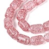 Transparent Crackle Glass Beads Strands GLAA-NH0001-04-A06-4