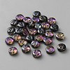 Transparent Electroplated UV Plating Glass Beads GLAA-TAC0024-12D-A-1
