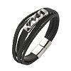 Braided Microfiber Leather Multi-strand Bracelets BJEW-Q010-03A-4