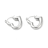 304 Stainless Steel Heart Hoop Earrings for Women EJEW-A076-05P-1