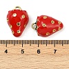 Brass Enamel Pendants KK-R224-14C-G-3