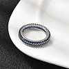 Brass Micro Pave Cubic Zirconia Finger Rings RJEW-P166-10P-3