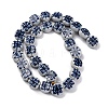 Handmade Blue and White Porcelain Beads Strands PORC-I027-15B-2