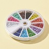600Pcs 12 Colors Spray Painted Iron Screw Eye Pin Peg Bails IFIN-FS0001-15-5