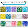  300g 15 Colors 11/0 Two Cut Glass Seed Beads SEED-NB0001-28-4