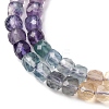 Gradient Color Natural Colorful Fluorite Beads Strands G-NH0001-H01-01-5