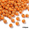 150Pcs Opaque Acrylic Beads MACR-YW0004-21E-1