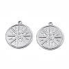 Non-Tarnish 201 Stainless Steel Pendants STAS-N098-074P-3