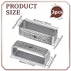 2Pcs 304 Stainless Steel Belt Keeper Rings FIND-PH0061-84B-2