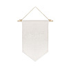 Linen Sublimation Blank Flag Wall Hanging Ornaments AJEW-WH0609-003-1