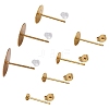 304 Stainless Steel Stud Earring Findings STAS-FS0001-75-3