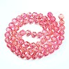 Baking Paint Transparent Glass Beads Strands DGLA-A035-T8mm-A01-3