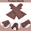 1 Pair PU Leather Long Whole Finger Gloves AJEW-CL0005-12A-6