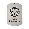 Non-Tarnish 304 Stainless Steel Pendants LS-STAS-C098-01G-P-1