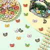 50Pcs 5 Colors Printed Alloy Connector Charms FIND-CJ0004-60-5
