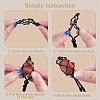 Adjustable Braided Nylon Cord Macrame Pouch Necklace Making sgNJEW-SW00019-02-4