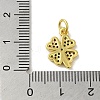 Real 18K Gold Plated Brass Pave Cubic Zirconia Pendants KK-M283-09E-02-3