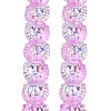 Electroplate Baking Paint Transparent Glass Beads Strands GL-CBA17FF-01I-3