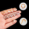 316L Surgical Stainless Steel Clear Cubic Zirconia Hoop Nose Rings WG4B84E-01-1