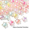 50Pcs Transparent Acrylic Beads TACR-YW0002-26-2