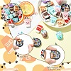 24Pcs 12 Styles Cartoon Drink Silicone Beads PVC-YW0001-04-2