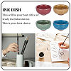 CRASPIRE 4Pcs 4 Colors Multifunctional Ink Dish Plate DJEW-CP0001-13-5