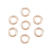 Brass Closed Jump Rings KK-D257-01RG-06-1