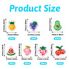 35Pcs 7 Styles PVC Plastic Cabochons KY-TA0001-43-5