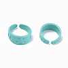 Spray Painted Alloy Cuff Rings RJEW-T011-30D-RS-2