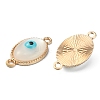 Cat Eye Enamel Connector Charms FIND-TAC0017-06A-LG-2