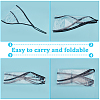 10Pcs 2 Colors Plastic Black and White Rain Bonnets AJEW-CP0007-88-5