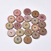 Printed Wooden Buttons WOOD-TAC0003-02F-1