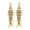 Brass Micro Pave Cubic Zirconia Pendants CU-CBAB3AD-10G-04-1