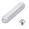 Iron Metal Stamps AJEW-BC0001-60-005-1