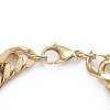 Men's 304 Stainless Steel Diamond Cut Cuban Link Chain Bracelets BJEW-L673-002A-G-3