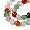 Dyed & Heated Natural Agate Beads Strands G-N359-10A-01-3