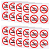 PVC Self-Adhesive No-smoking Warning Stickers STIC-WH0003-017B-8