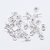 925 Sterling Silver Cup Pearl Bail Pin Pendants STER-F036-04S-3mm-1