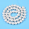 Transparent Spray Painted Glass Beads Strands GLAA-N001-34-3