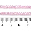 Baking Electroplate Glass Beads Strands X-DGLA-A039-J2MM-B16-4