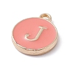 (Defective Closeout Sale Border damaged) Golden Plated Alloy Enamel Charms ENAM-XCP0001-20J-4