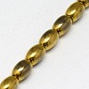 Electroplate Non-magnetic Synthetic Hematite Beads Strands G-J168-5x3mm-04-3