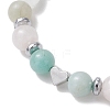 Gemstone Braided Bead Bracelets for Women Girl BJEW-JB11140-3