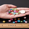 Transparent Crackle Acrylic Beads CACR-TA0001-03-7