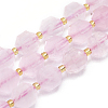 Natural Rose Quartz Beads Strands G-K303-A03-10mm-1