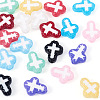 20Pcs 10 Colors Glass Beads Enamel Beads BLOW-TA0001-07B-3